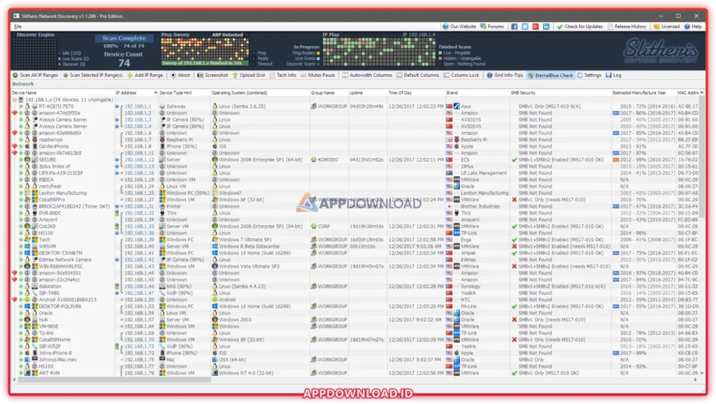 Slitheris Network Discovery Pro 1.1.314 Slitheris Network Discovery Pro