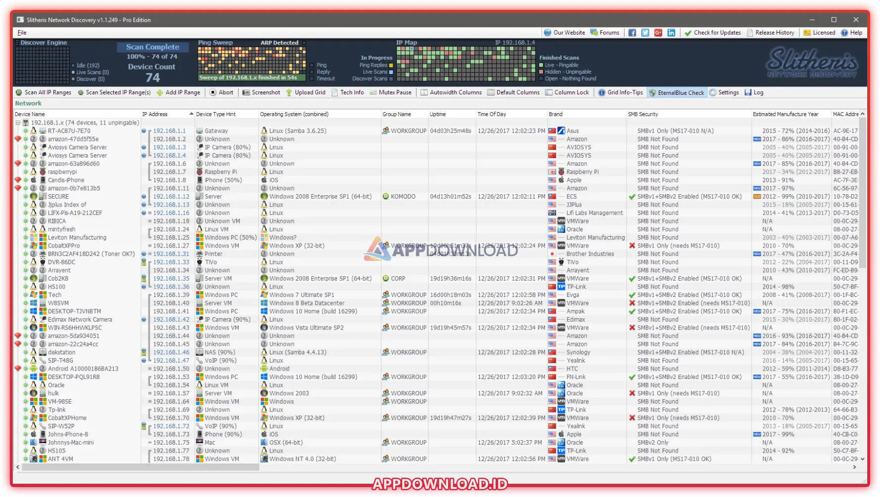 Slitheris Network Discovery Pro 1.1.314 Slitheris Network Discovery Pro