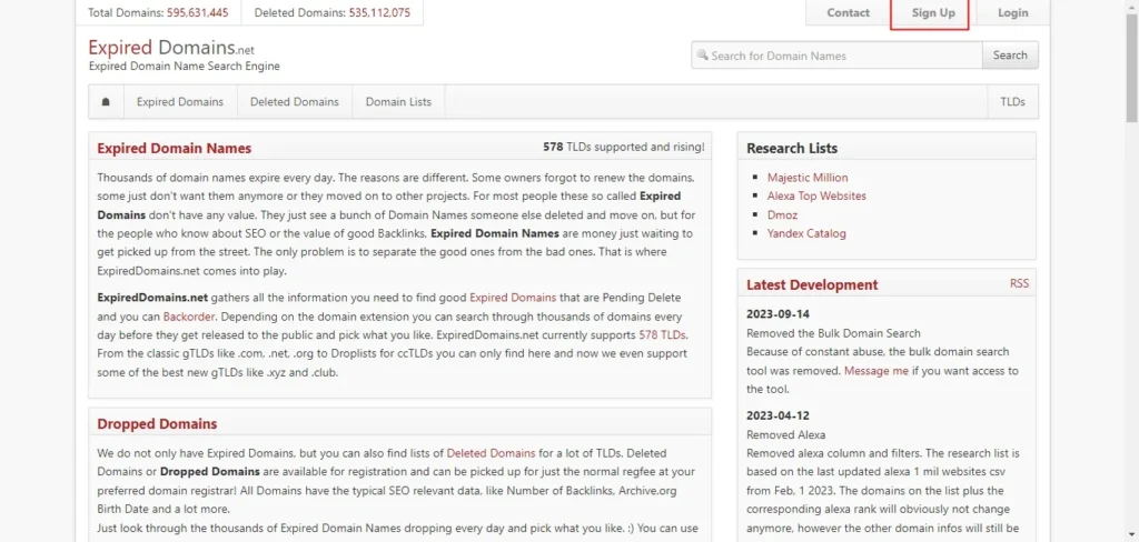 Cara Mencari Domain Expired - Buatlah Akun