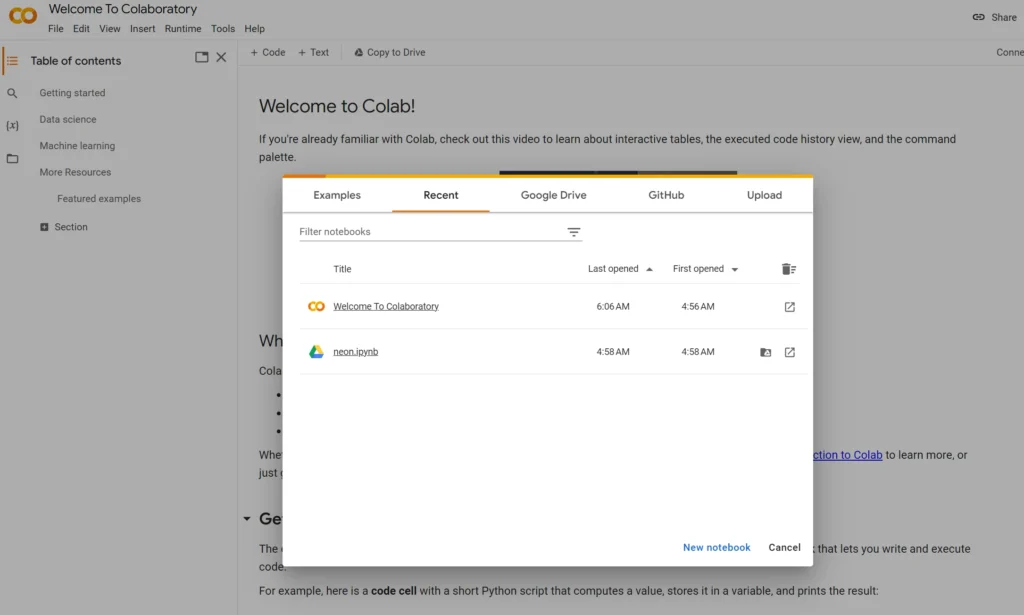 Built-in Machine Learning Terkemuka