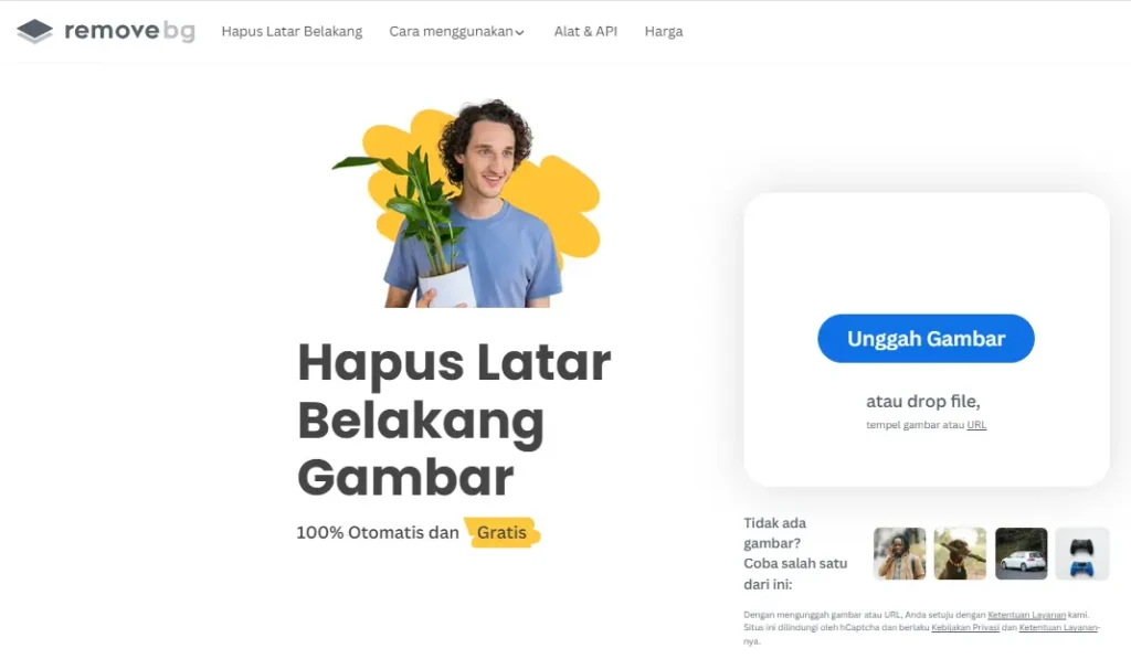 ganti background biru pas foto dengan removebg