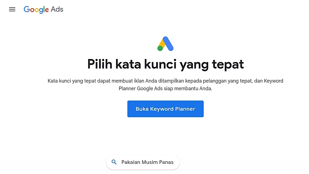 Manfaatkan Google Keyword Planner